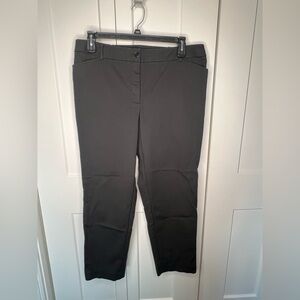 Talbots Hampshire Ankle Black Straight Leg Pants Women's Plus Size 16W